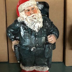 Police Santa Western Ornament